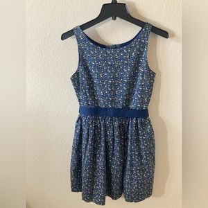 Polo Ralph Lauren Girls Floral Cotton Dress Blue Pink Yellow Size 14